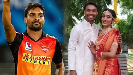 IPL 2021 : ప్రేమించి పెళ్లాడిన Sandeep Sharma Weds Tasha Sathwick | SRH || Oneindia Telugu