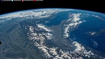 Vidéo des Alpes depuis ISS au ralenti