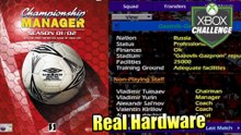 Championship Manager Season 2001 02 — Xbox OG Gameplay HD  — Real Hardware {Component}