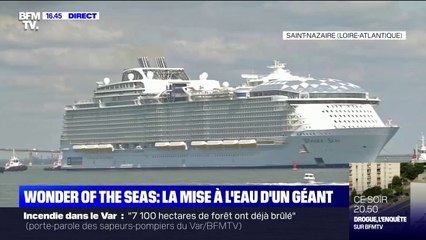 Les images de la première sortie en mer du "Wonder of the Seas", le plus gros paquebot au monde