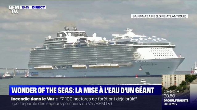 Les images de la première sortie en mer du Wonder of the Seas , le plus gros paquebot au monde