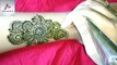 easy simple arebic henna mehndi design - back hand mehndi design for beginners - floral mehndi design  -Habiba Mehndi Art