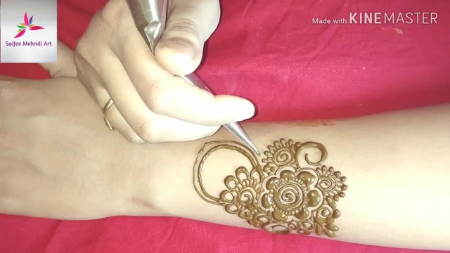 back hand mehndi design - मेहंदी डिजाइन आसान - mehndi design for beginners - delicate mehndi design - easy simple new henna mehendi design - habiba Mehndi Art
