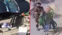 Taliban'ın Afganistan bayrağı taşıyanlara müdahalesi kamerada