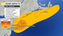 Tracking Henri as the storm targets New England