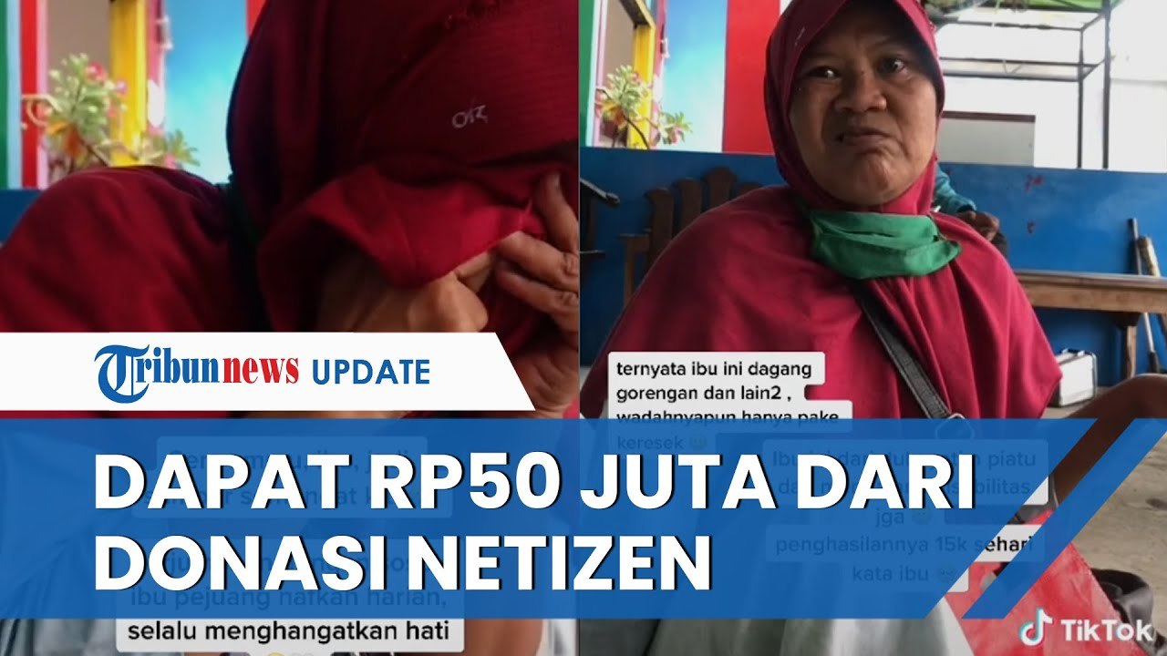 Jualan di Tengah Hujan, Wanita Penyandang Disabilitas yang Jual Gorengan Kini Dapat Uang Rp50 Juta