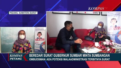 Geger Beredar Surat Gubernur Sumatera Barat Minta Sumbangan, Ini Kata Ombudsman