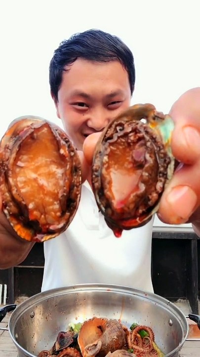 SPICY SEAFOOD | SQUID OCTOPUS SUPER NICE EATING |  أصوات الأخطبوط ال | #shorts #100