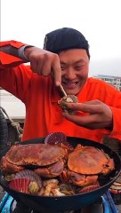 SPICY SEAFOOD | SQUID OCTOPUS SUPER NICE EATING |  أصوات الأخطبوط ال | #shorts #104