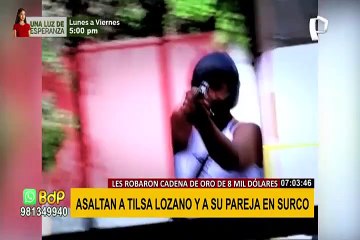 Asaltan a Tilsa Lozano y Jackson Mora a mano armada