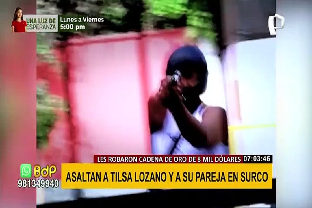 Asaltan a Tilsa Lozano y Jackson Mora a mano armada
