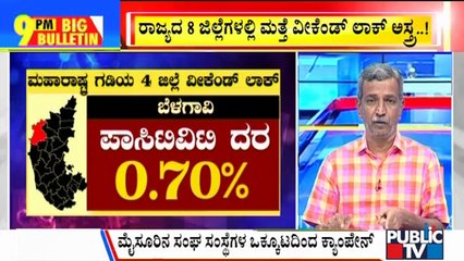 Big Bulletin | Weekend Lockdown To Continue In 8 Districts Till Aug 30 | HR Ranganath | August 16, 2021