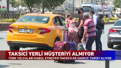 Turistik bölgede taksi çilesi! Taksici yerli müşteriyi almıyor