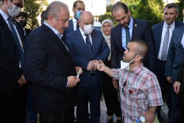 TBMM BAŞKANI ŞENTOP, KAHRAMANMARAŞ'TA VATANDAŞLARLA SOHBET ETTİ