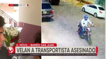 Familia vela a transportista acribillado en el centro cruceño