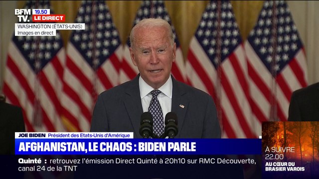 Joe Biden à propos de l'Afghanistan: C'est l'une des évacuations aériennes les plus complexes de l'Histoire