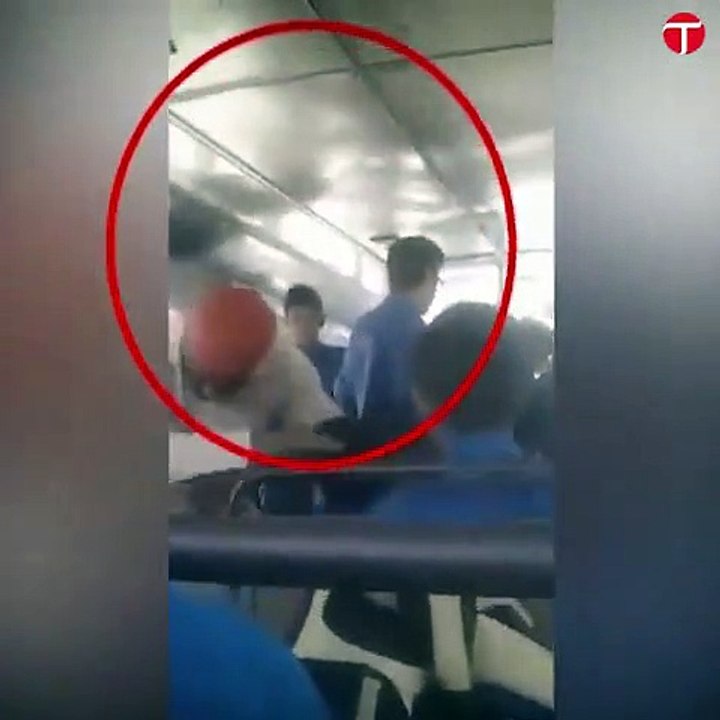 Bus conductor caught thrashing differently-abled students