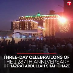 Devotees throng to Abdullah Shah Ghazi's mazar