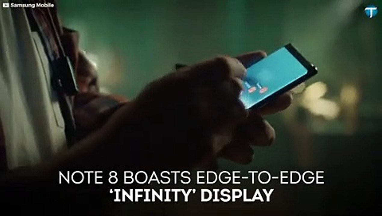 Samsung unveils Galaxy Note 8 with huge infinity display, dual rear cameras