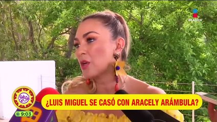 Tía de Roberto Palazuelos deja entrever que Luismi y Aracely Arámbula se casaron