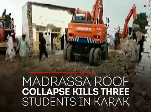 Three students die as madrassa roof collapses in Karak