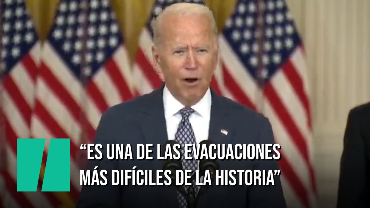 Biden asegura que la evacuación de Kabul es "de las más difíciles de la historia"
