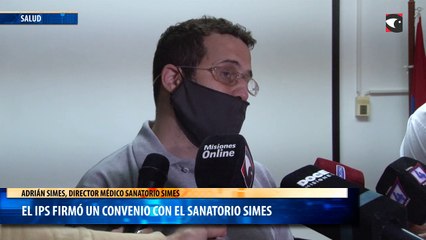 El IPS firmó un convenio con el Sanatorio Simes
