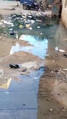 شكوى من طفح مياه الصرف بعمارات فى منطقة أبو فليو بالمنيا
