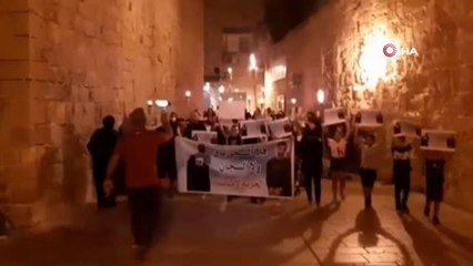 Son dakika haberleri: Akka'da gözaltındaki Filistinlilere destek yürüyüşü