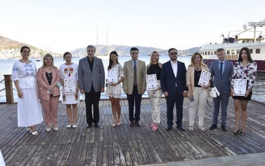 "Türkiye'deki Ukraynalı Ressamlar Sergisi" Bodrum'da açıldı