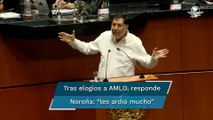 “A la derecha le ardió mucho”: Fernández Noroña tras intervención y elogios a AMLO