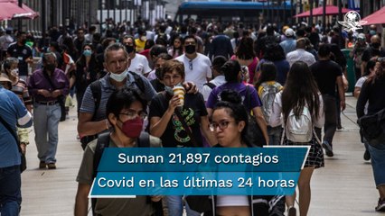 México registra 21 mil 897 contagios y 761 decesos por Covid en 24 horas