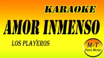 Los Playeros - Amor inmenso - Karaoke Instrumental Lyrics Letra