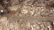Aerial video shows devastation left behind by Cache Fire