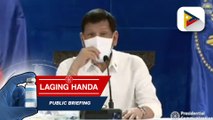 Pangulong Duterte, muling humarap sa publiko ngayong umaga; Pangulong Duterte, tinalakay sa kanyang nation address ang isyu kaugnay sa mga naglabasang COA audit report