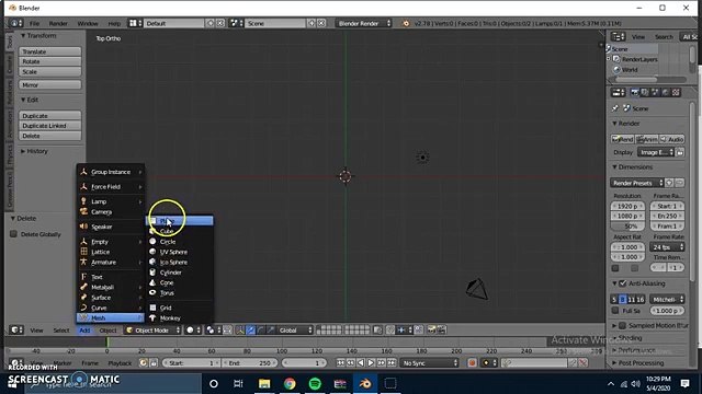 tutorial membuat tangga menggunakan blender PART 1