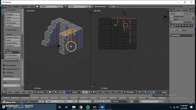 tutorial membuat tangga menggunakan blender PART 2