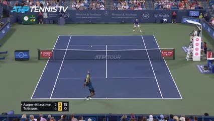 Tsitsipas overcomes Auger-Aliassime to reach Cincy semis