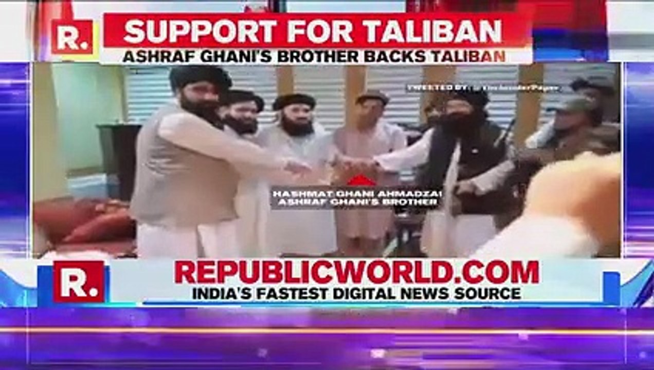 ExAfghanistan Prez Ashraf Ghanis Brother Hashmat Pledges Allegiance To Taliban_v240P
