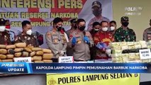 Kapolda Lampung Pimpin Langsung Pemusnahan Barang Bukti Narkoba 111 Kilogram Ganja, 73 Kilogram Sabu dan 4.050 Pil Ekstasi