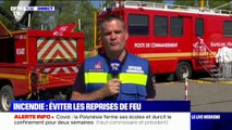 Incendie dans le Var: le commandant Florent Dossetti assure que 800 pompiers sont encore mobilisés