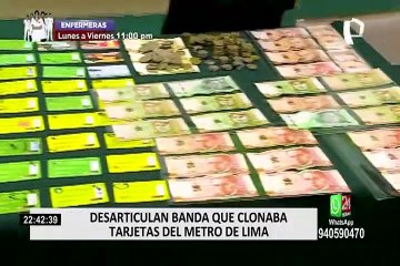 Desarticulan banda que se dedicaba a clonar tarjetas del Metro de Lima