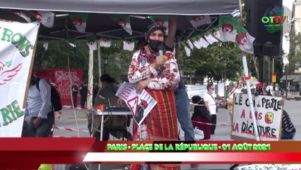 UNE CITOYENNE ALGÉRIENNE - PLACE DE LA RÉPUBLIQUE - 01 AOÛT 2021