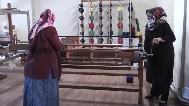 Ata yadigarı asırlık gazenne kumaşı kadınların elinde gelecek nesillere aktarılacak