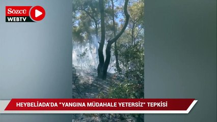 Heybeliada’da orman yangınına "Müdahale yetersiz” tepkisi
