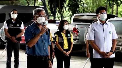 รมช.สาธารณสุข ลงพื้นที่ตลาดสะพานสี่พลาซ่าตรวจเยี่ยมจุดตรวจคัดกรองและจุดรับวัคซีนโควิด-19 กลุ่มพ่อค้าแม่ค้าตำบลมาบยางพร