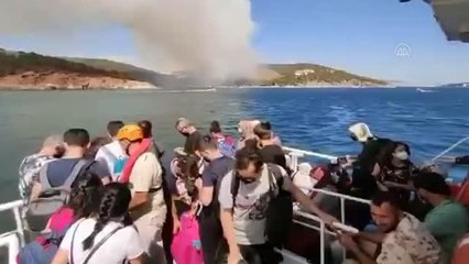 Heybeliada'da orman yangını çıktı (16) - Vatandaşlar tahliye edildi