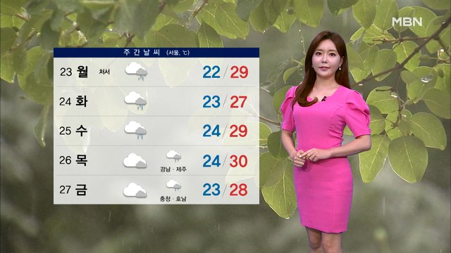 [종합뉴스 날씨] 휴일 제주 많은 비…태풍 '오마이스' 북상