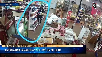 Entró a una panadería y se llevó un celular