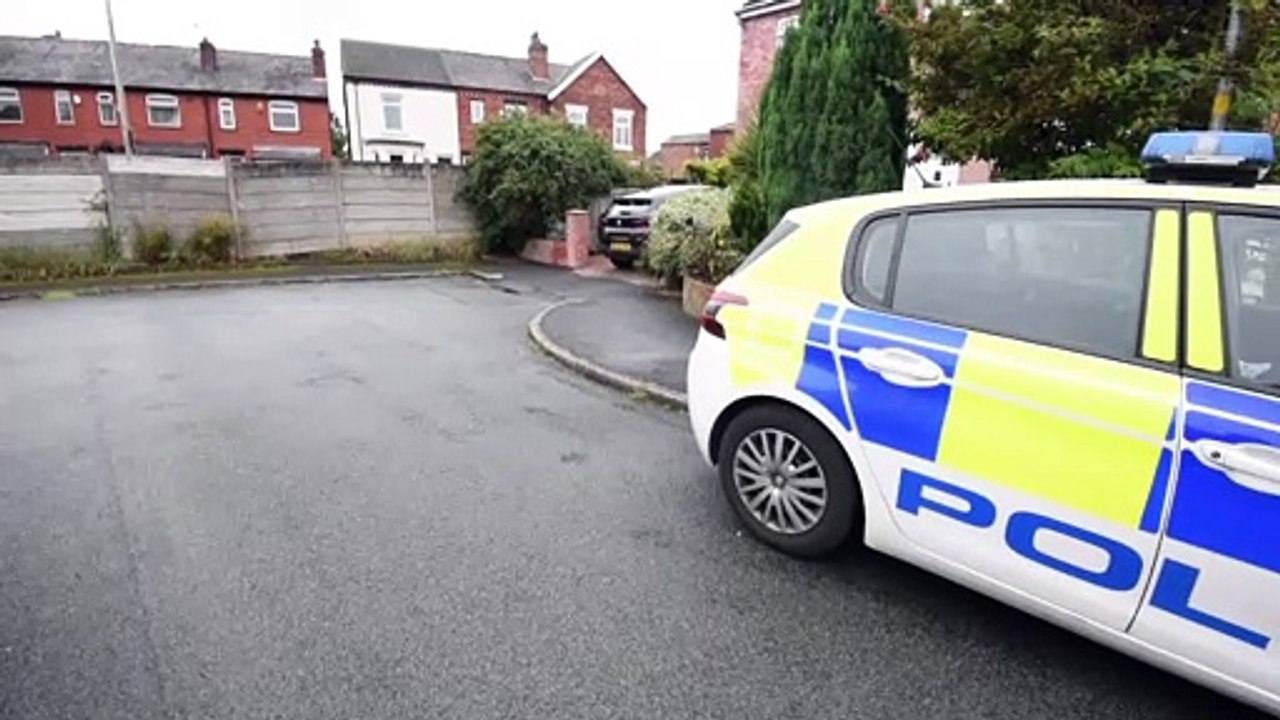 Scene of Wigan house fire